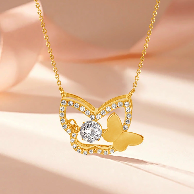 Temperament Butterfly Sterling Silver Necklace