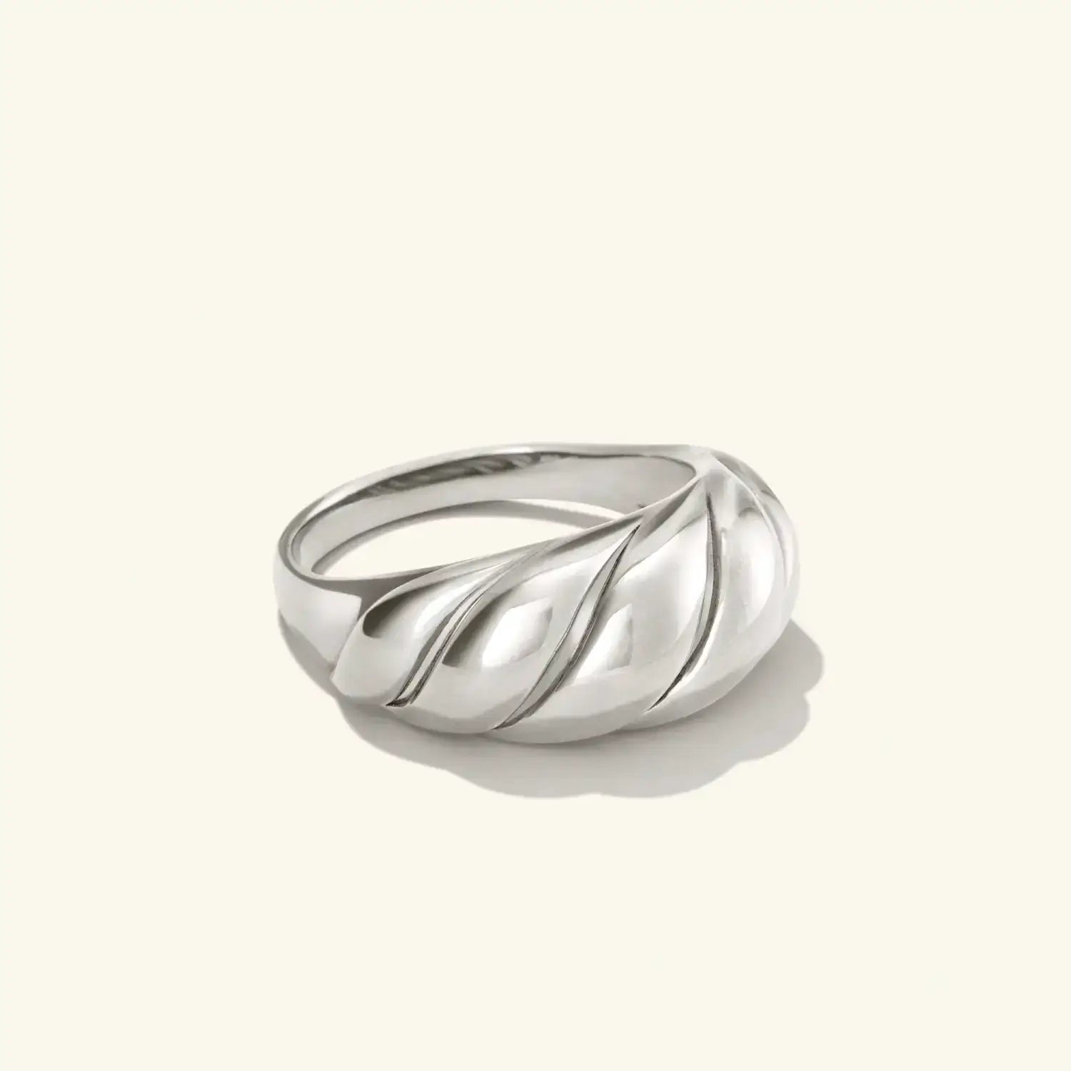 Silver Croissant ring