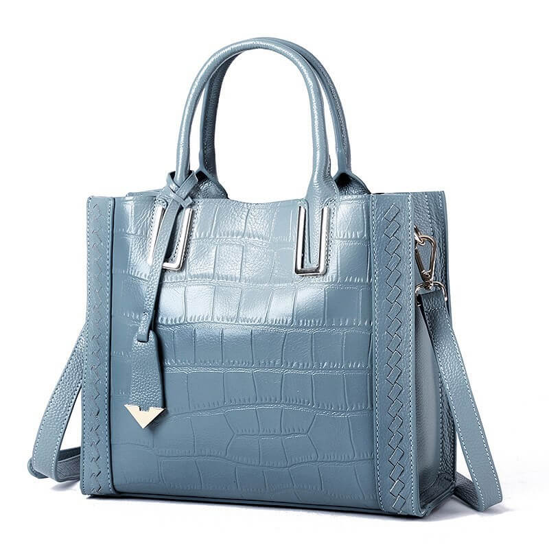 Crocodile Pattern Leather Tote