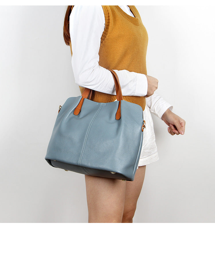 Soft Leather Tote Bag