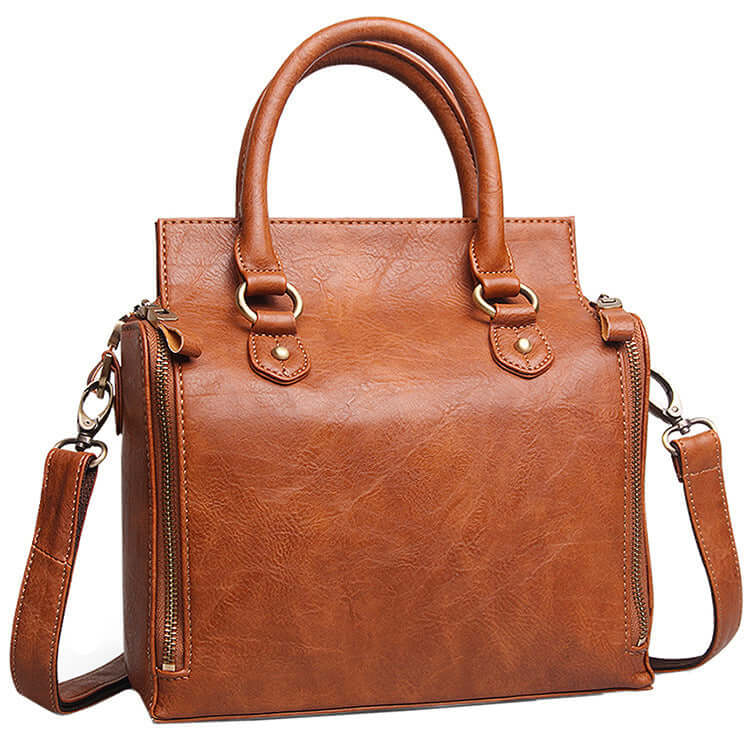 a brown crossbody bag