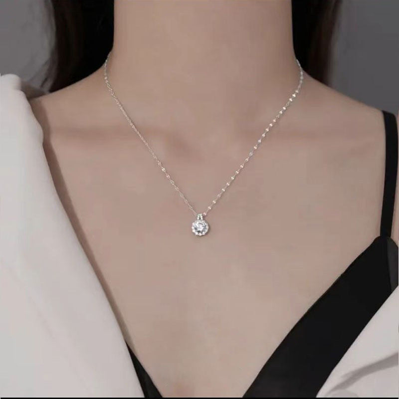 Silver Zircon Necklace