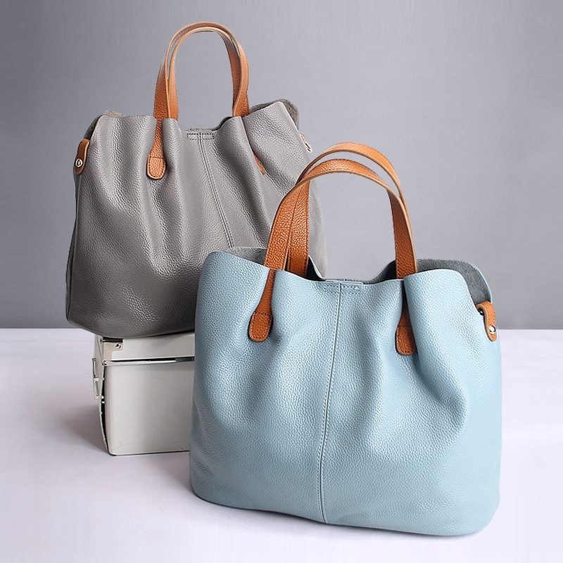 Soft Leather Tote Bag