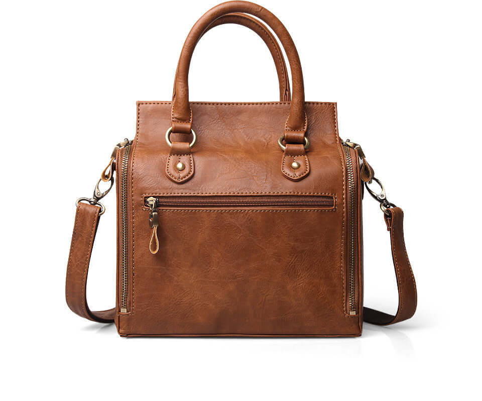 a brown crossbody bag