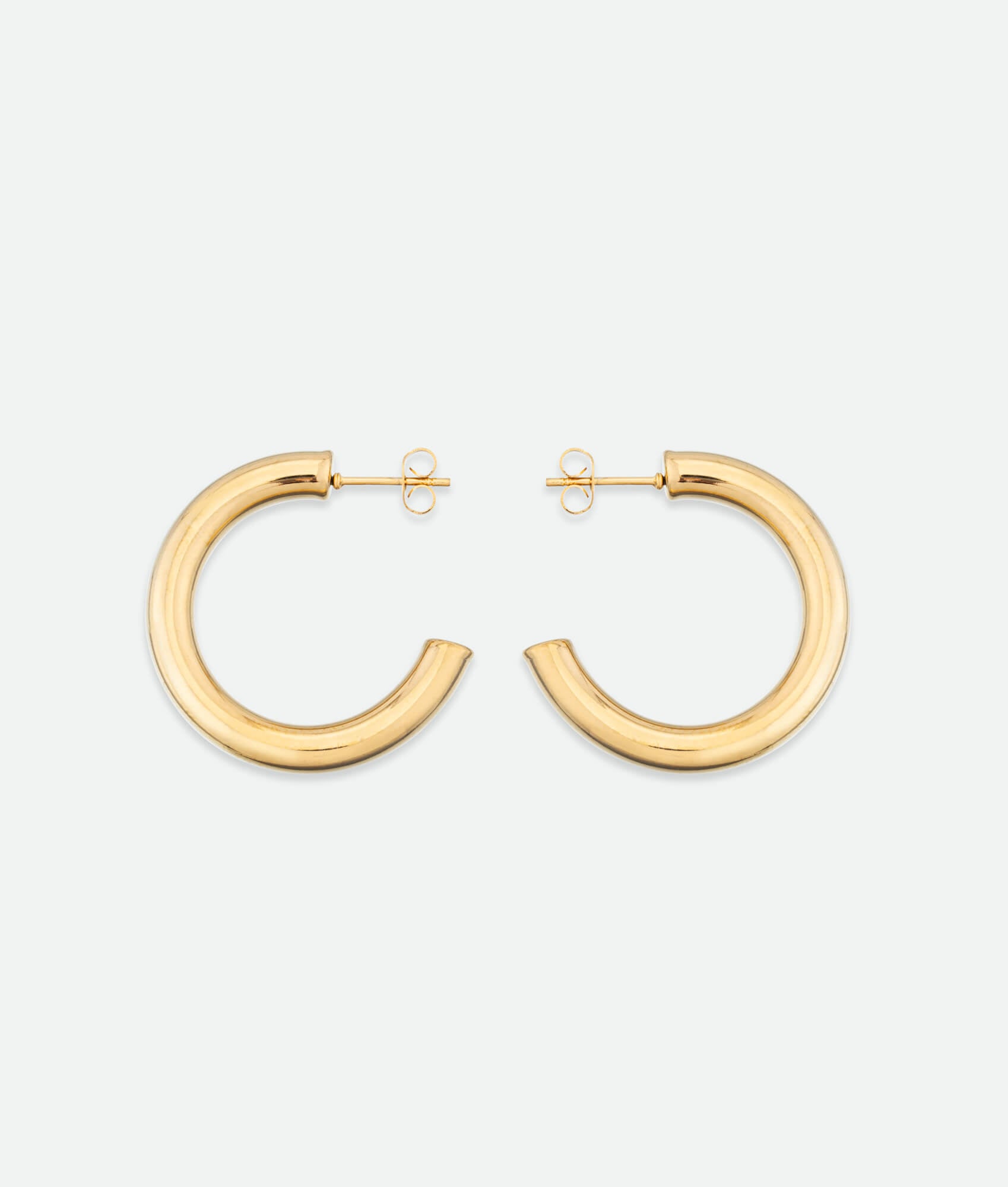 Gold Mini Open Hoop Earrings