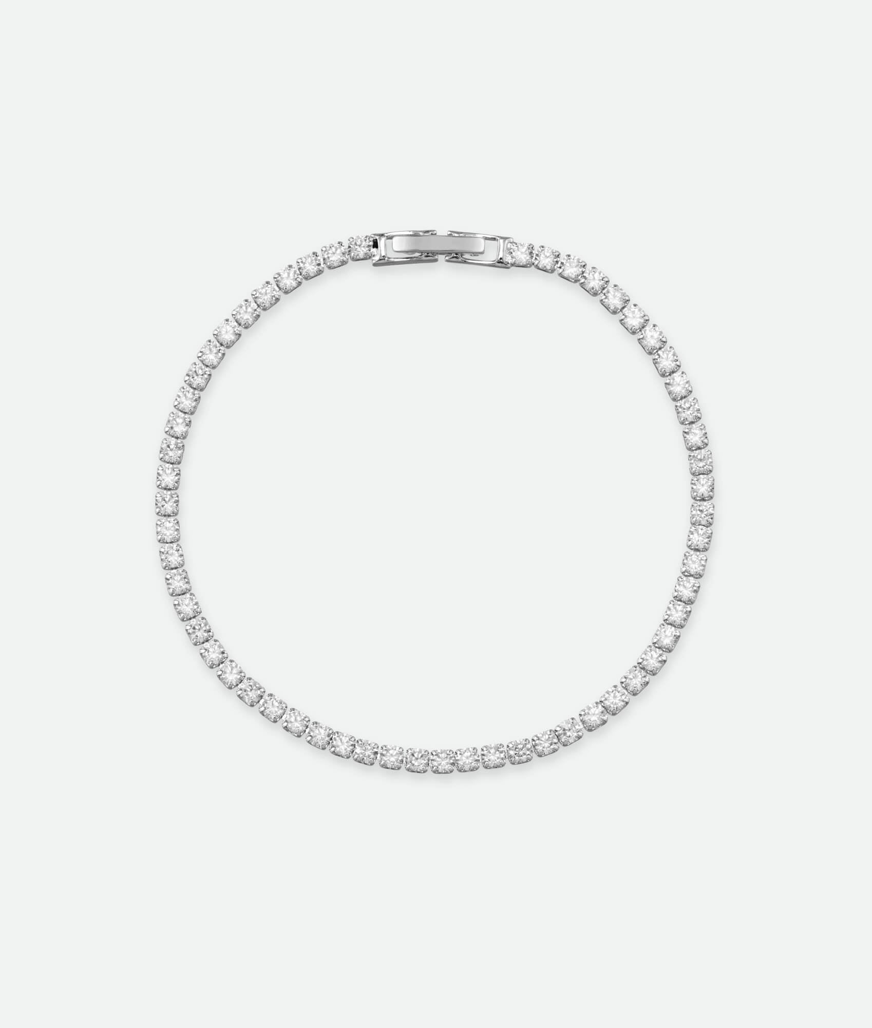 Silver tennis bracelet