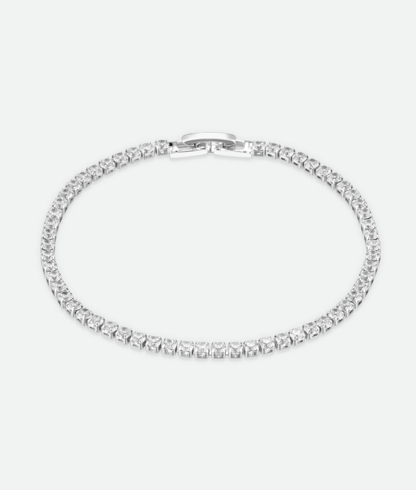 Silver tennis bracelet