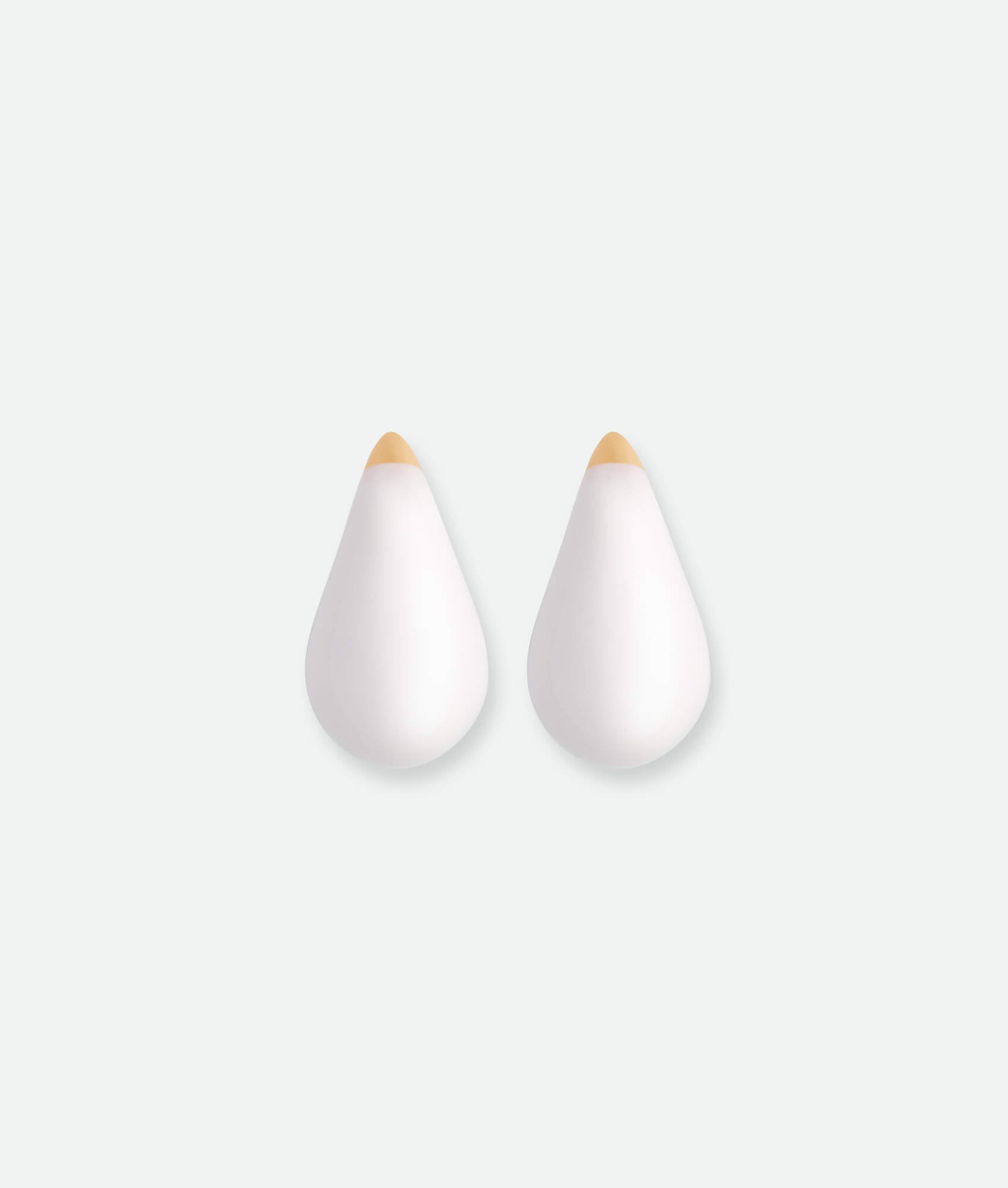 White drop earrings