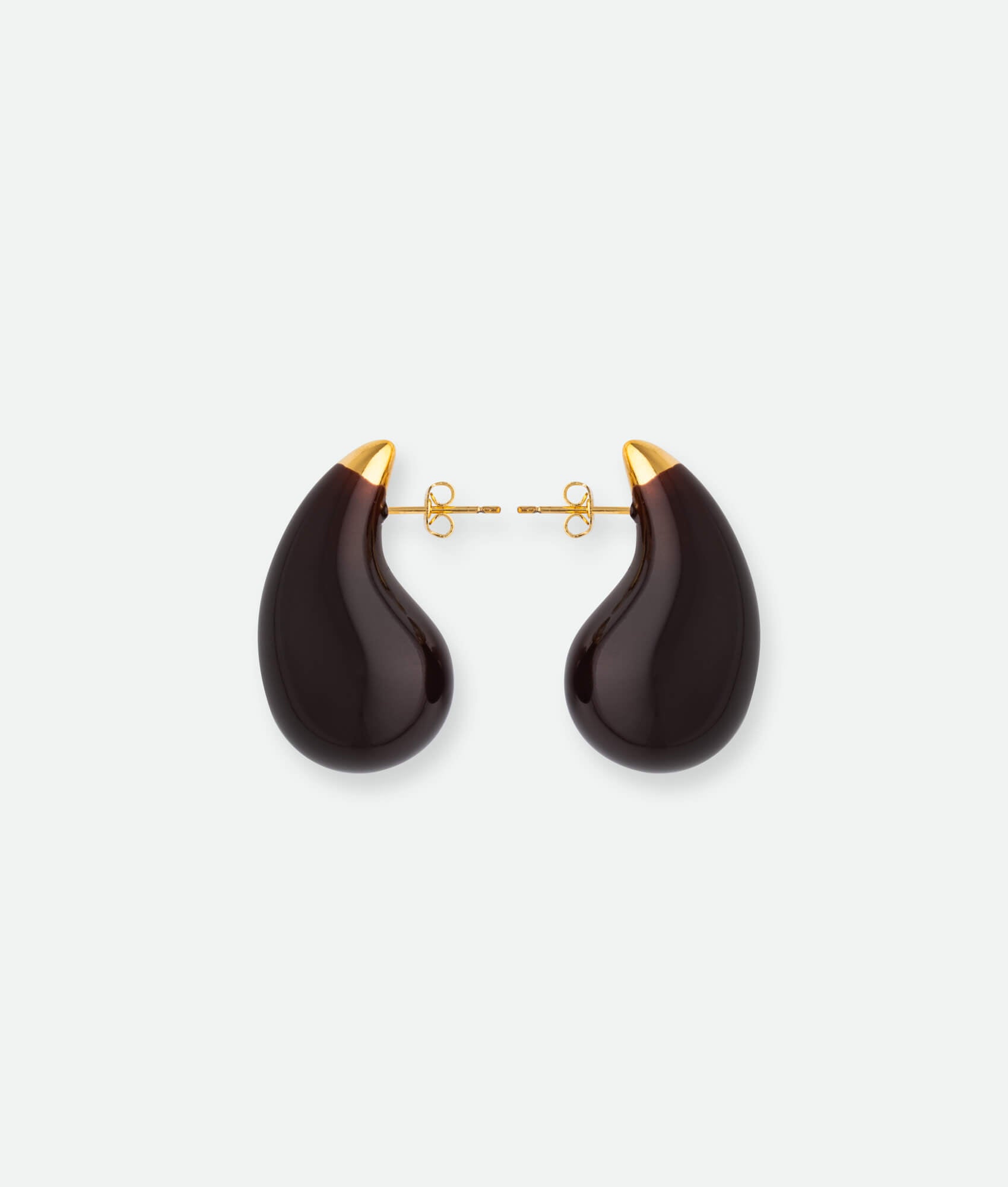 Dark red drop earrings