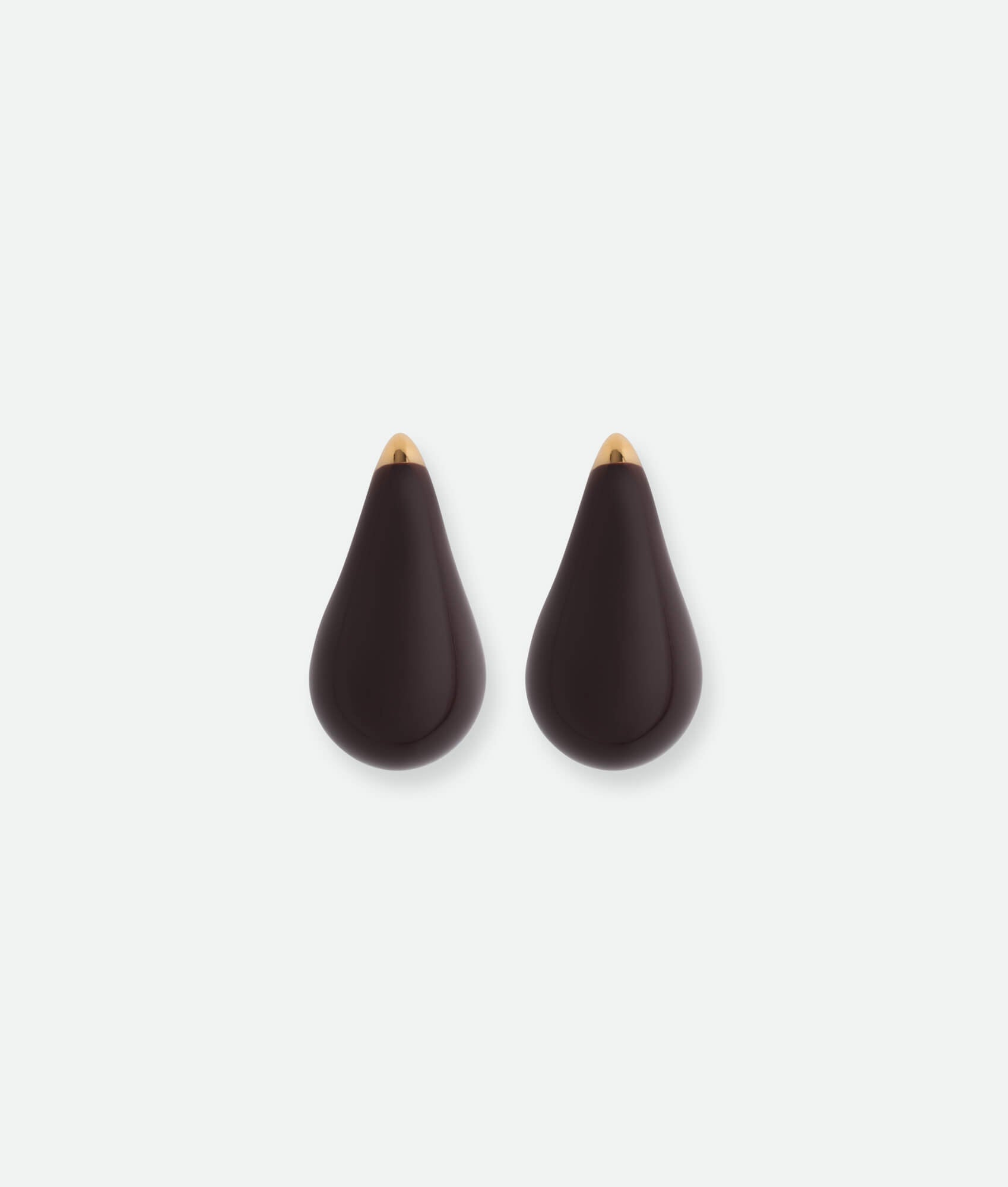 Dark red drop earrings