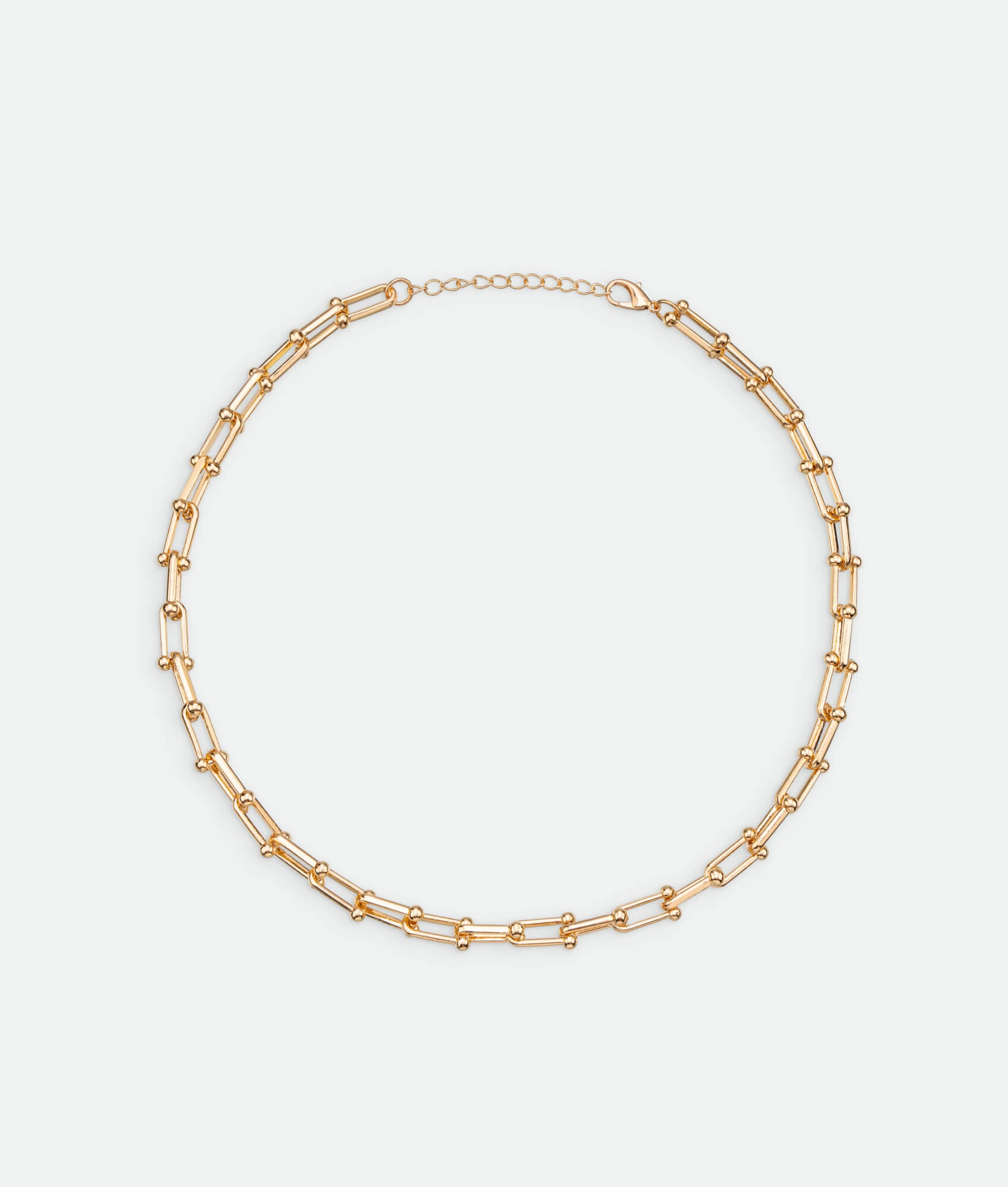 Gold D link Necklace