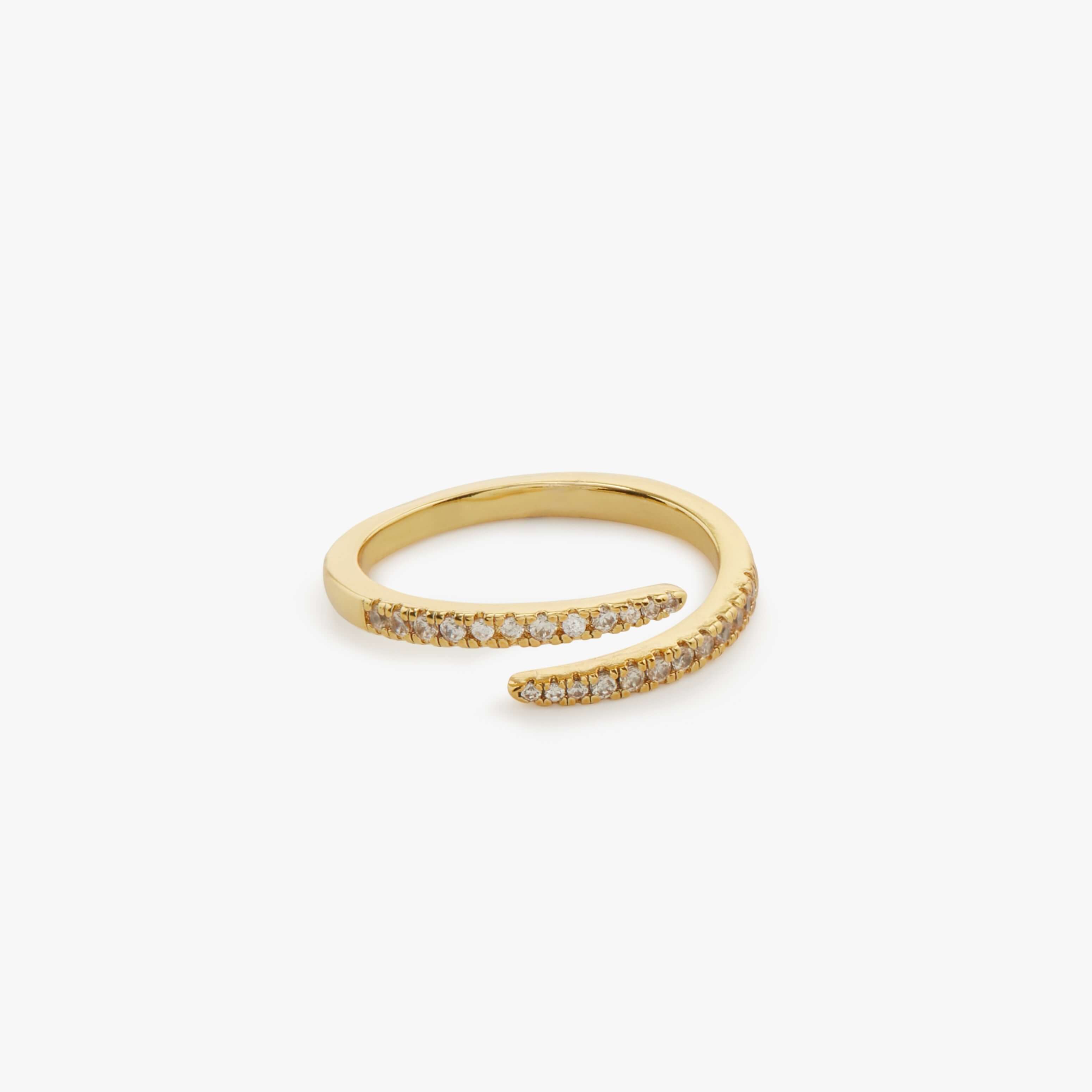 Embrace Gold Ring with diamonds