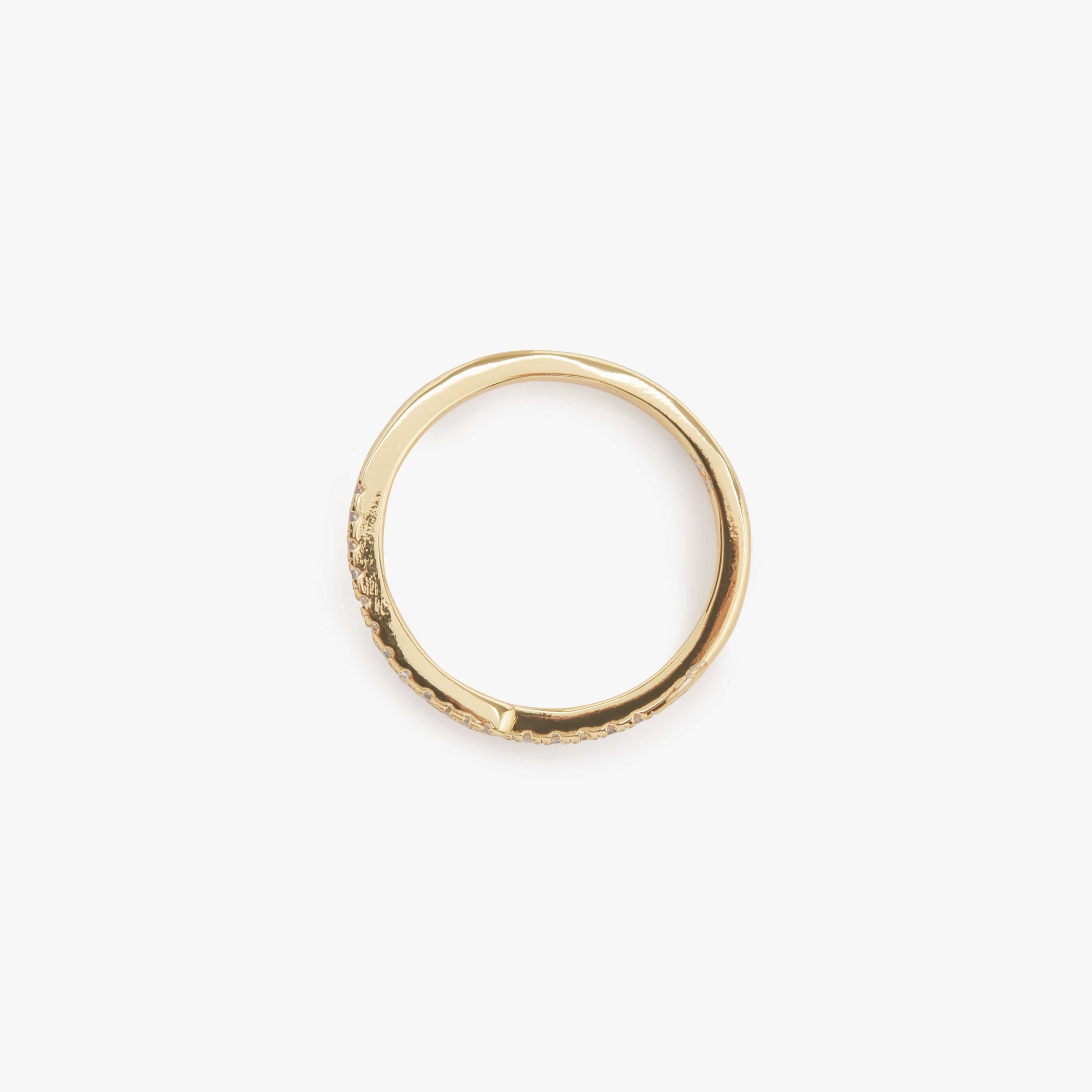 Embrace Gold Ring with diamonds