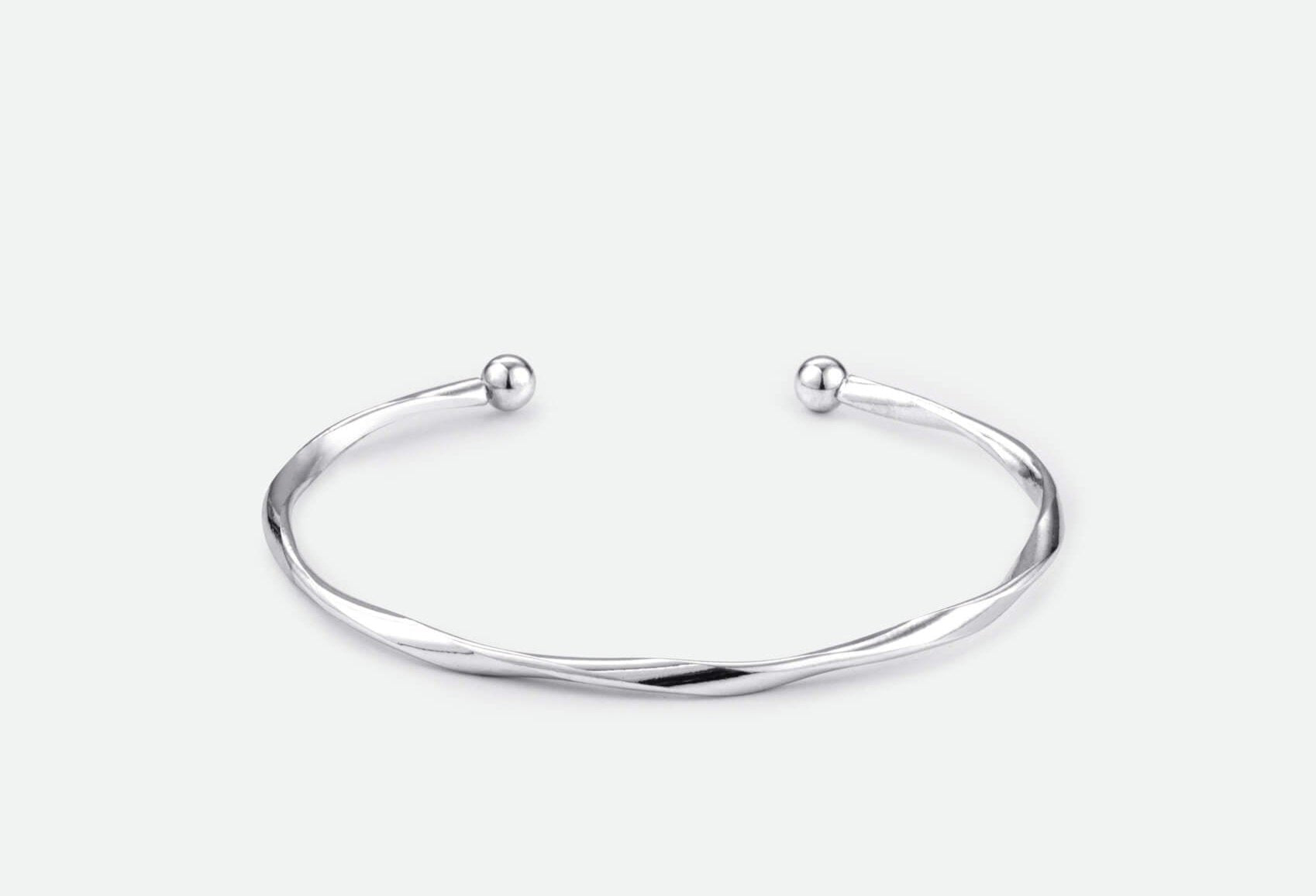 Silver cuff bracelet