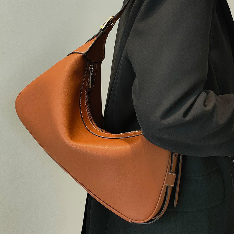 Leather One-shoulder Handbag