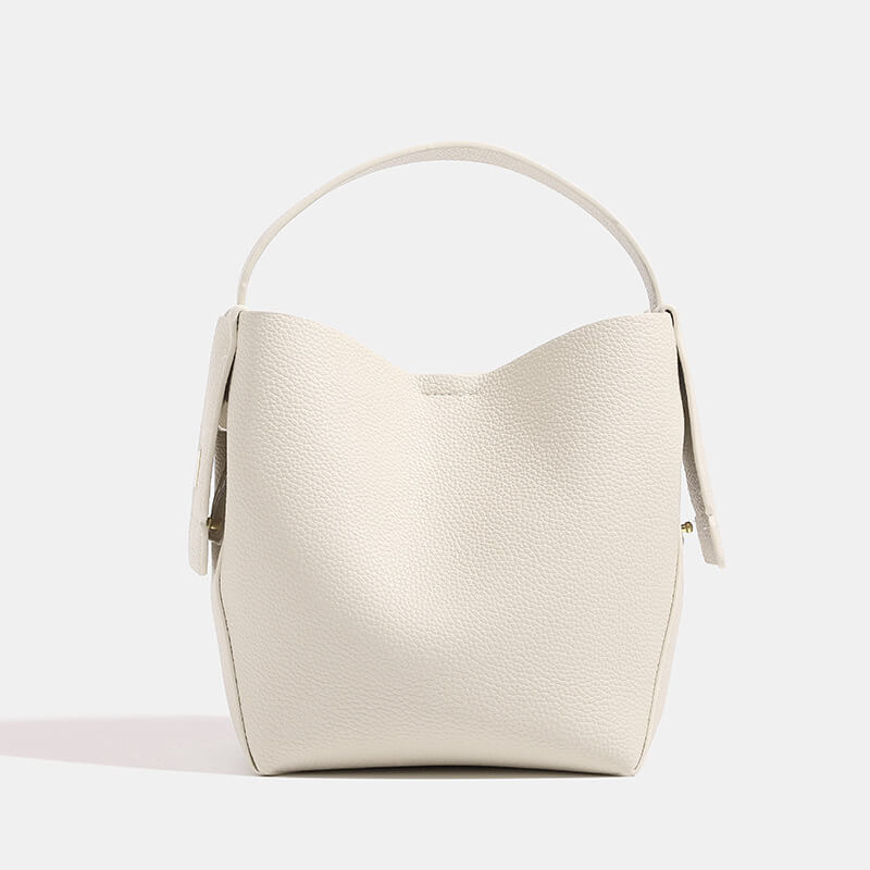 White Genuine leather crossbody bag 