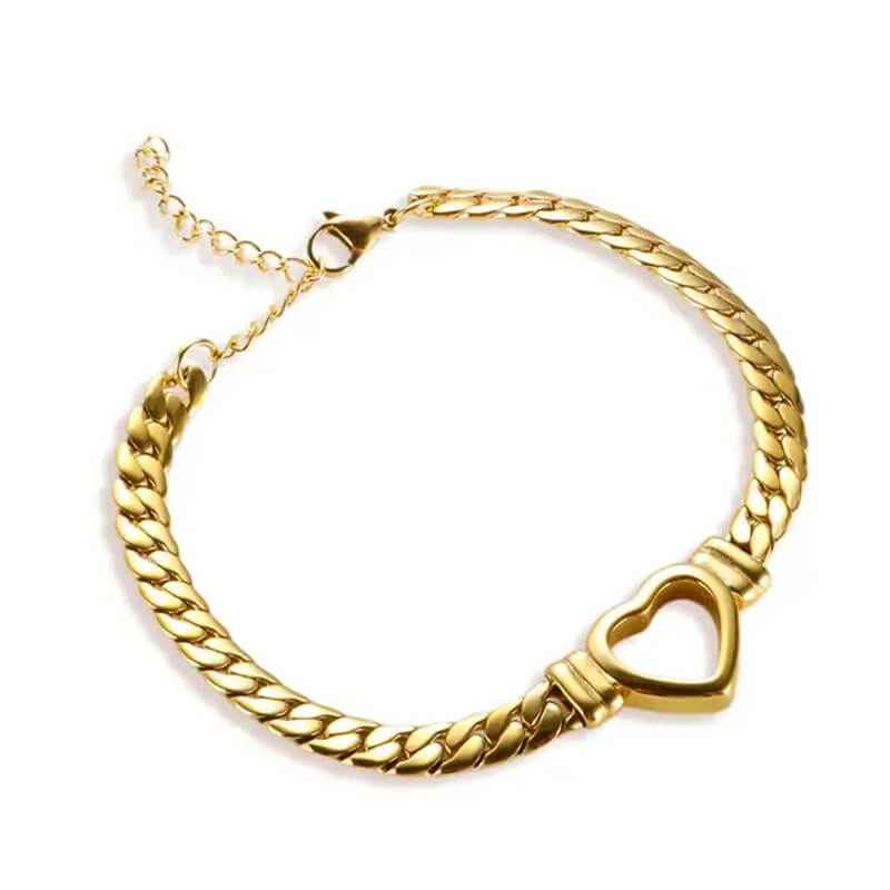 Figaro chain bracelet gold