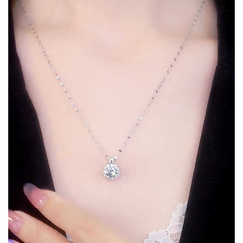 Silver Zircon Necklace