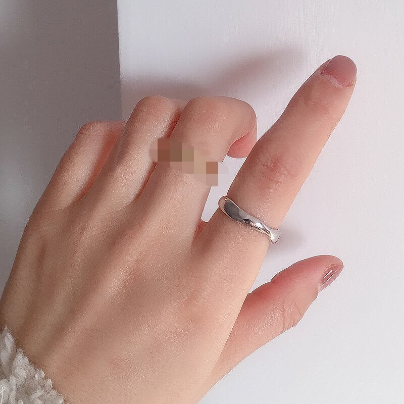 Silver Wavy Ring