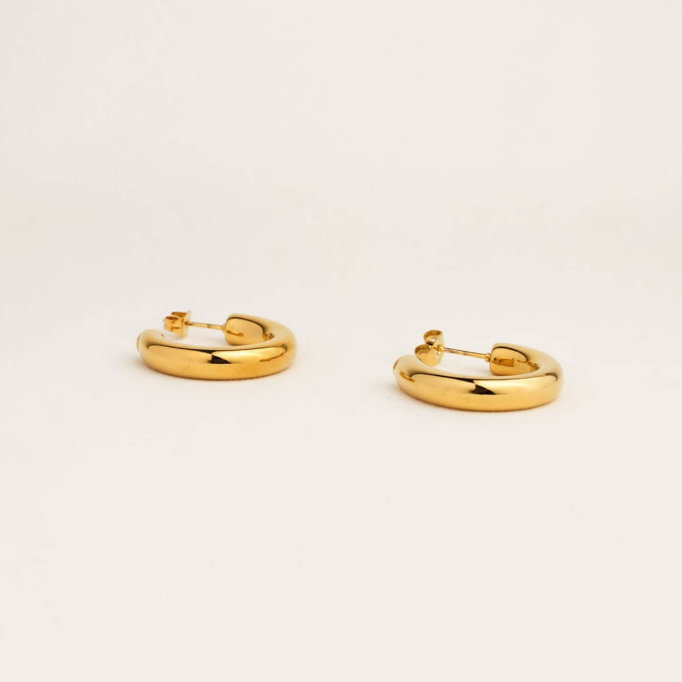 Gold Open Hoop Earrings