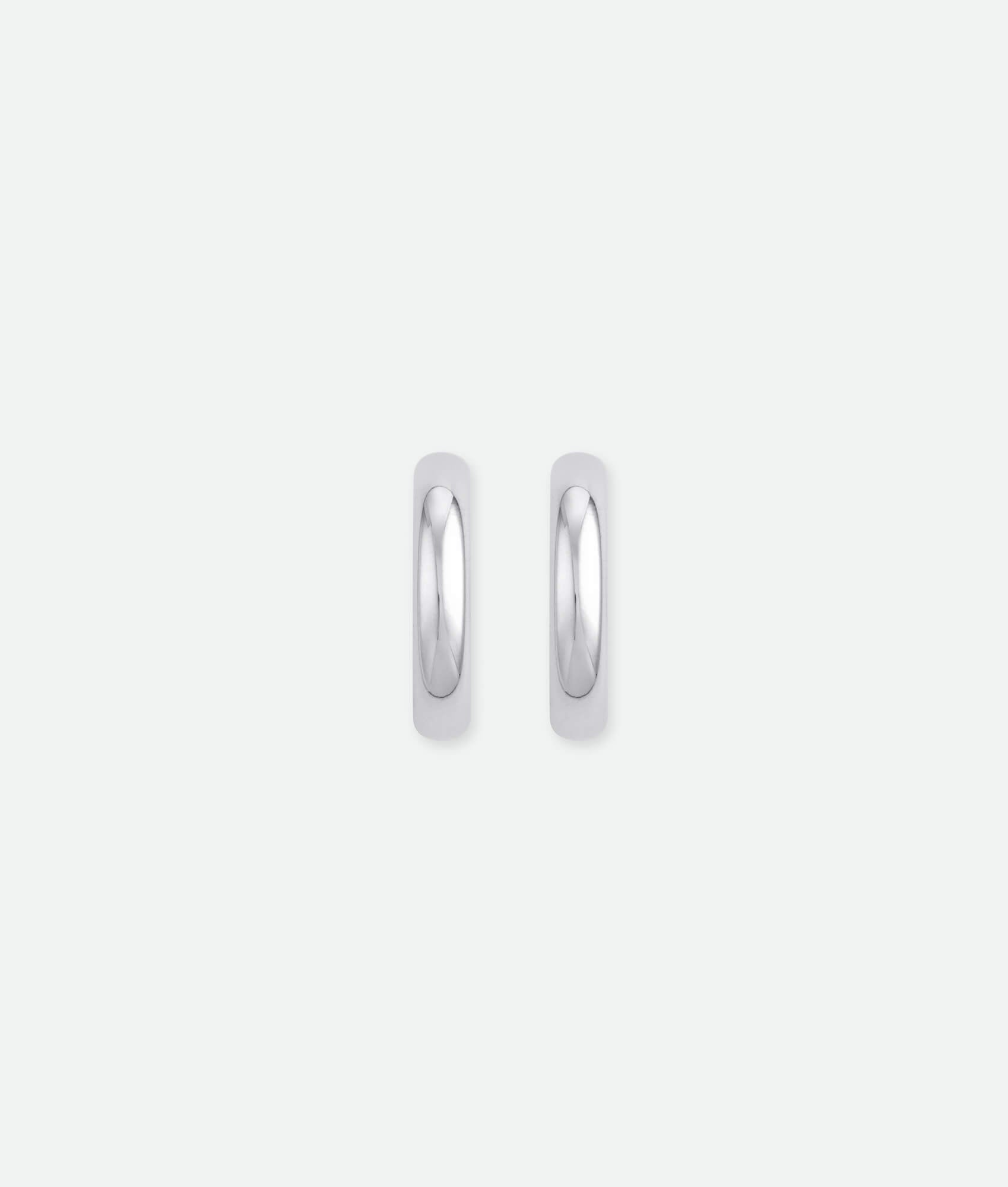 Silver hoop earrings