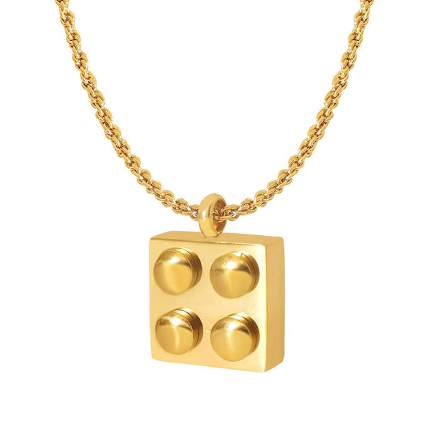 Gold shop lego necklace